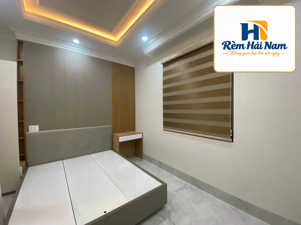 Lắp đặt rèm cầu vồng căn hộ Penthouse Masterise Lumiere
