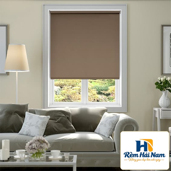 Rèm cuốn cửa sổ màu nâu đẹp hãng FIVESTAR mã FC10