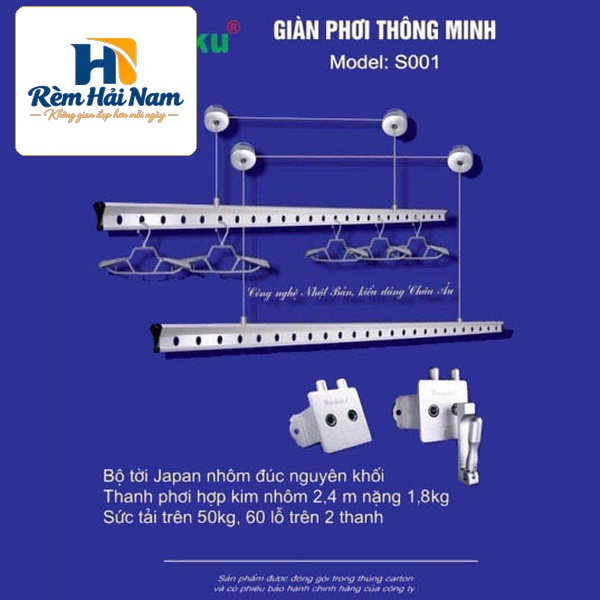 Giàn phơi thông minh Sankaku 01