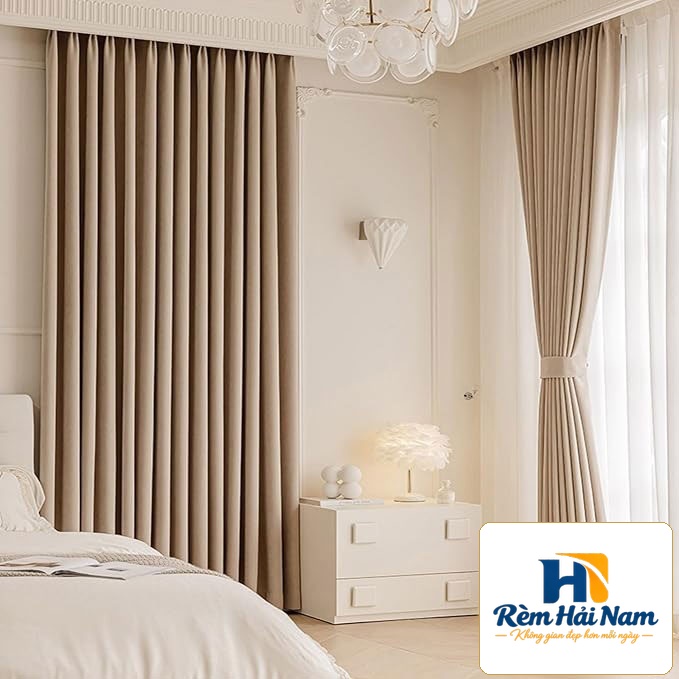 Rèm vải đẹp cản nắng tốt – Rèm vải chất dày – Không phai màu