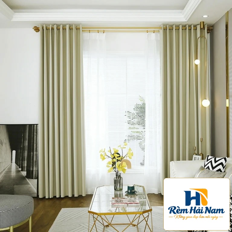 Mẫu rèm vải cửa sổ giá rẻ – vải chất dày bền đẹp theo năm tháng