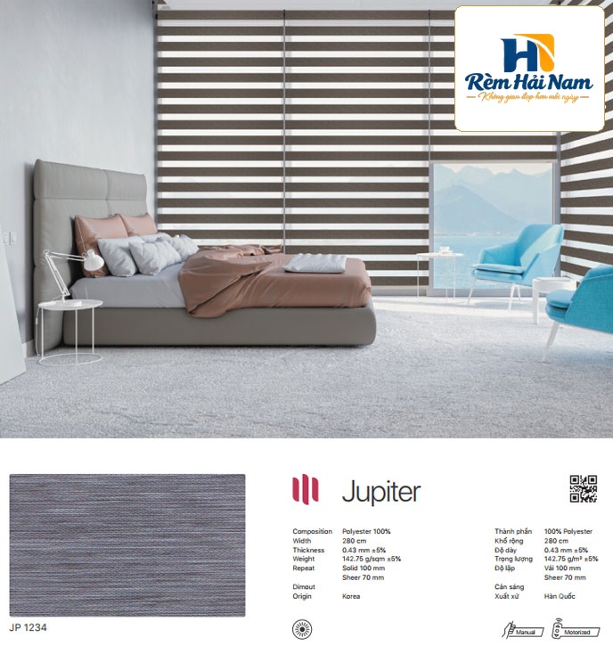 Rèm cầu vồng hãng Modero mã Jupiter