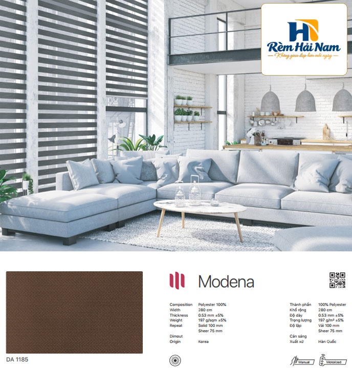Rèm cầu vồng hãng Modero mã Modena