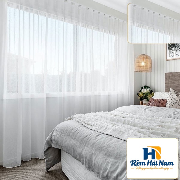 Rèm cửa bằng vải voan đẹp giá rẻ HNV34