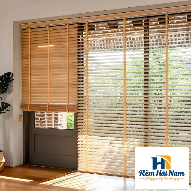 Rèm gỗ bản 3.5cm hệ 1 dây mã SKK04