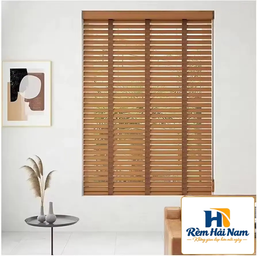 Rèm gỗ hãng Sankaku bản 3.5cm hệ 2 dây mã SKK06