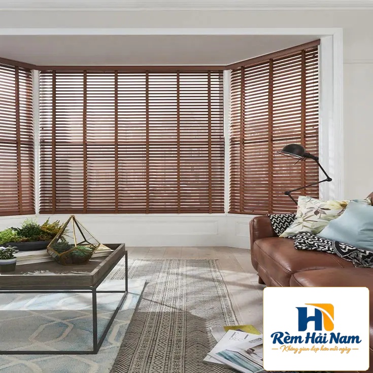 Rèm gỗ tùng trắng bản 5cm hệ 1 dây mã SKK315