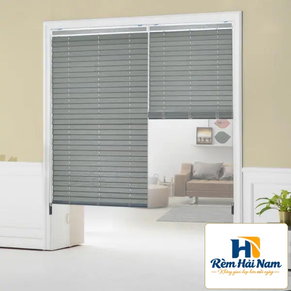 Rèm nhựa giả gỗ bản 5cm hệ 1 dây mã SPVC3006
