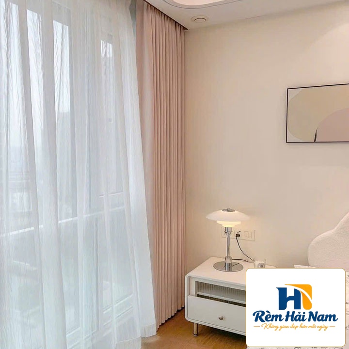 Rèm vải đẹp cản nắng tốt – Rèm vải chất dày – Không phai màu