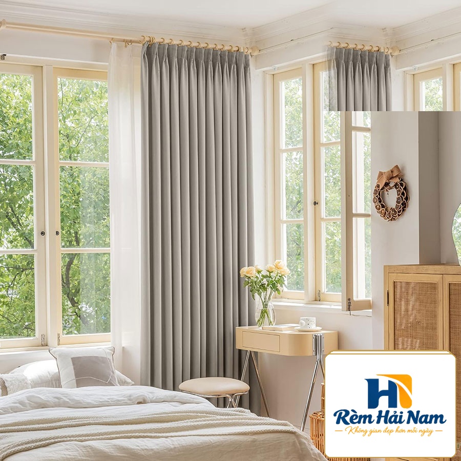 Rèm vải gấm bóng giá xưởng – Cản nóng hiệu quả
